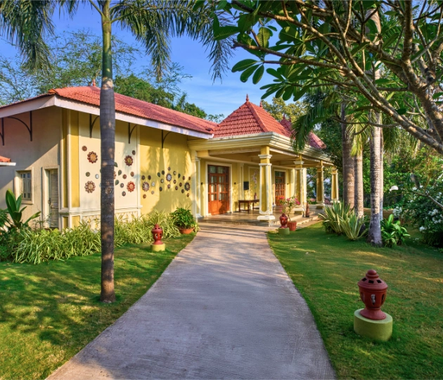 Conference venue set up for a corporate event in Goa at Devaaya Resort